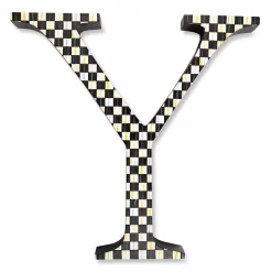 Courtly Check Letter - Y|MacKenzie-Childs Online