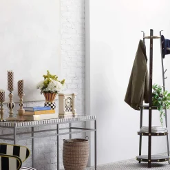 Courtly Check Mantel Clock - Off White|MacKenzie-Childs New