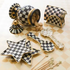 Courtly Check Napkin Holder|MacKenzie-Childs Clearance