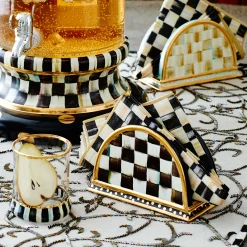 Courtly Check Napkin Holder|MacKenzie-Childs Clearance