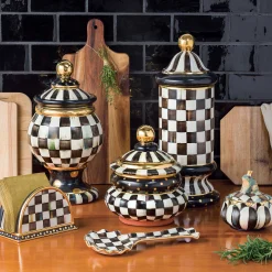 Courtly Check Napkin Holder|MacKenzie-Childs Clearance