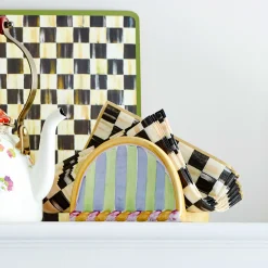 Courtly Check Paper Napkins - Dinner - Gold|MacKenzie-Childs Best