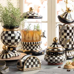 Courtly Check Paper Napkins - Dinner - Gold|MacKenzie-Childs Best