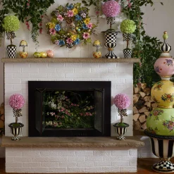 Courtly Check Pedestal Tabletop Urn|MacKenzie-Childs Sale