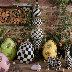 Courtly Check Pedestal Urn|MacKenzie-Childs Clearance