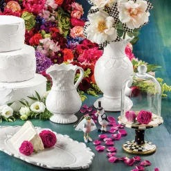 Courtly Check Pedestal With Cloche|MacKenzie-Childs Outlet