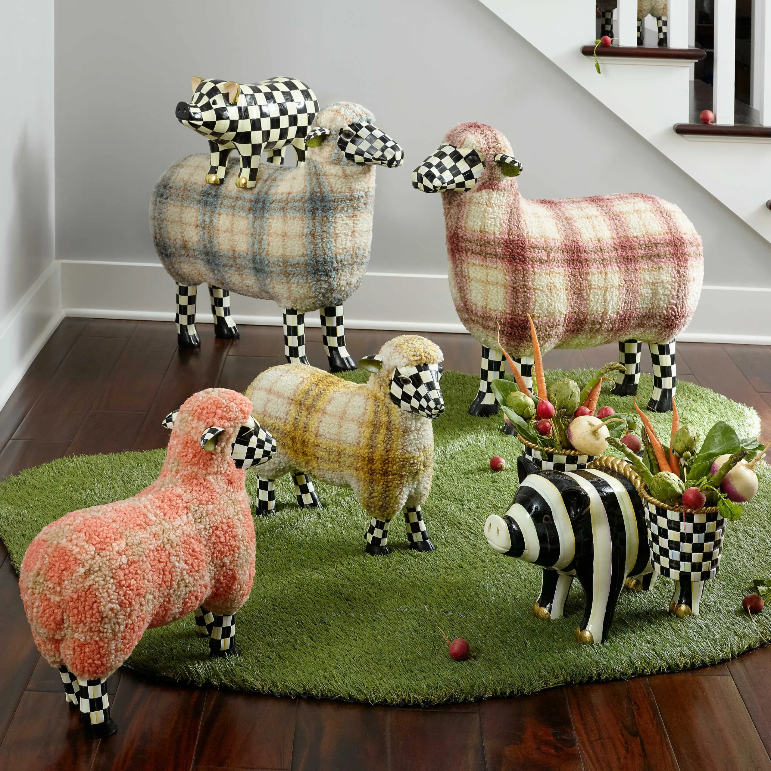 Courtly Check Pig Figurine|MacKenzie-Childs New