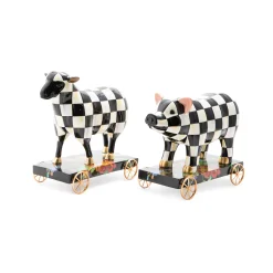 Courtly Check Pig On Parade Decor|MacKenzie-Childs