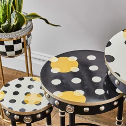 Courtly Check Plant Stand - Tall|MacKenzie-Childs Clearance