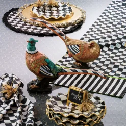 Courtly Check Round Placemat|MacKenzie-Childs Clearance