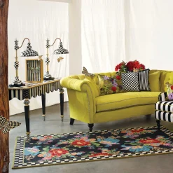 Courtly Check Ruffled Square Pillow|MacKenzie-Childs