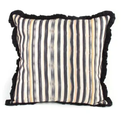 Courtly Check Ruffled Square Pillow|MacKenzie-Childs