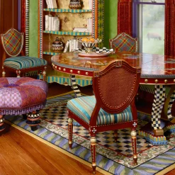 Courtly Check Rug - 5' X 8' - Purple & Green|MacKenzie-Childs Discount