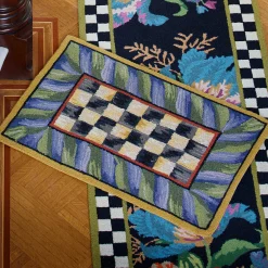 Courtly Check Rug - 2' X 3' - Purple & Green|MacKenzie-Childs Sale