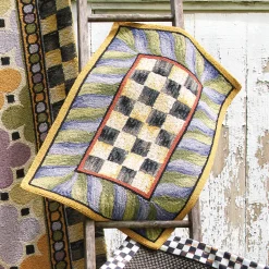 Courtly Check Rug - 2' X 3' - Purple & Green|MacKenzie-Childs Sale