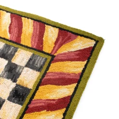 Courtly Check Rug - 2' X 3' - Red & Gold|MacKenzie-Childs Sale