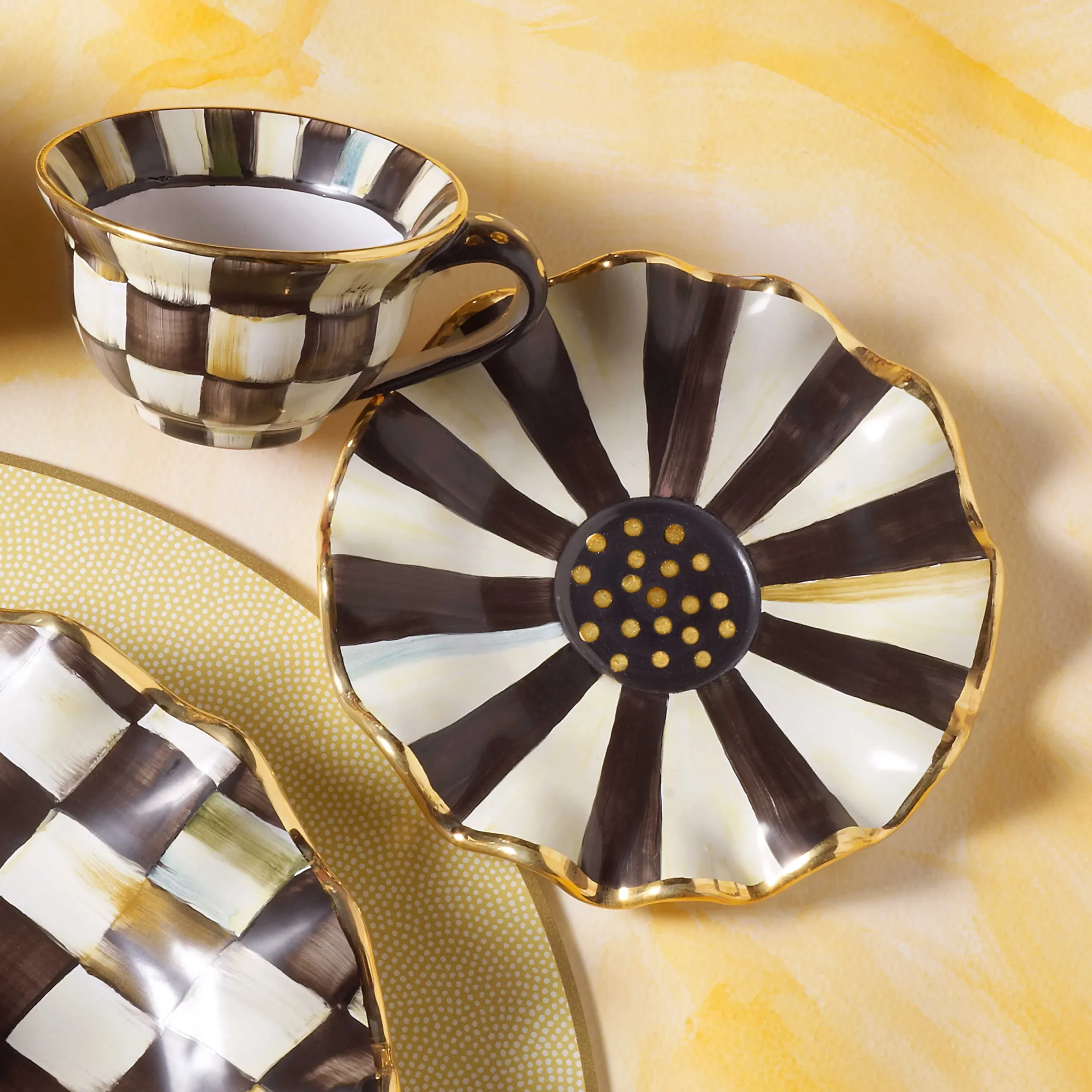 Courtly Check Saucer|MacKenzie-Childs Hot