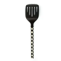 Courtly Check Slotted Turner - Black|MacKenzie-Childs Online