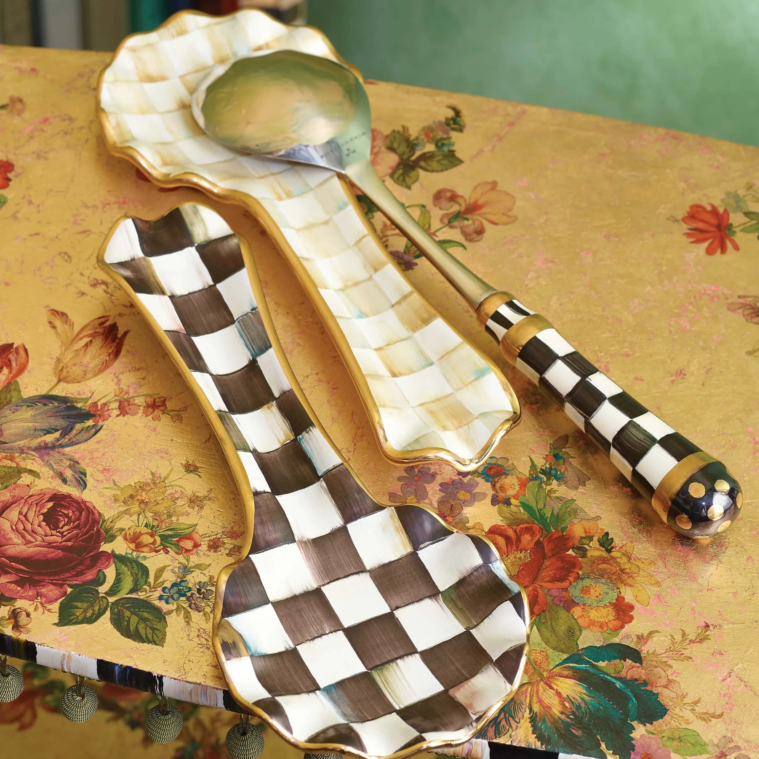 Courtly Check Spoon Rest|MacKenzie-Childs Online