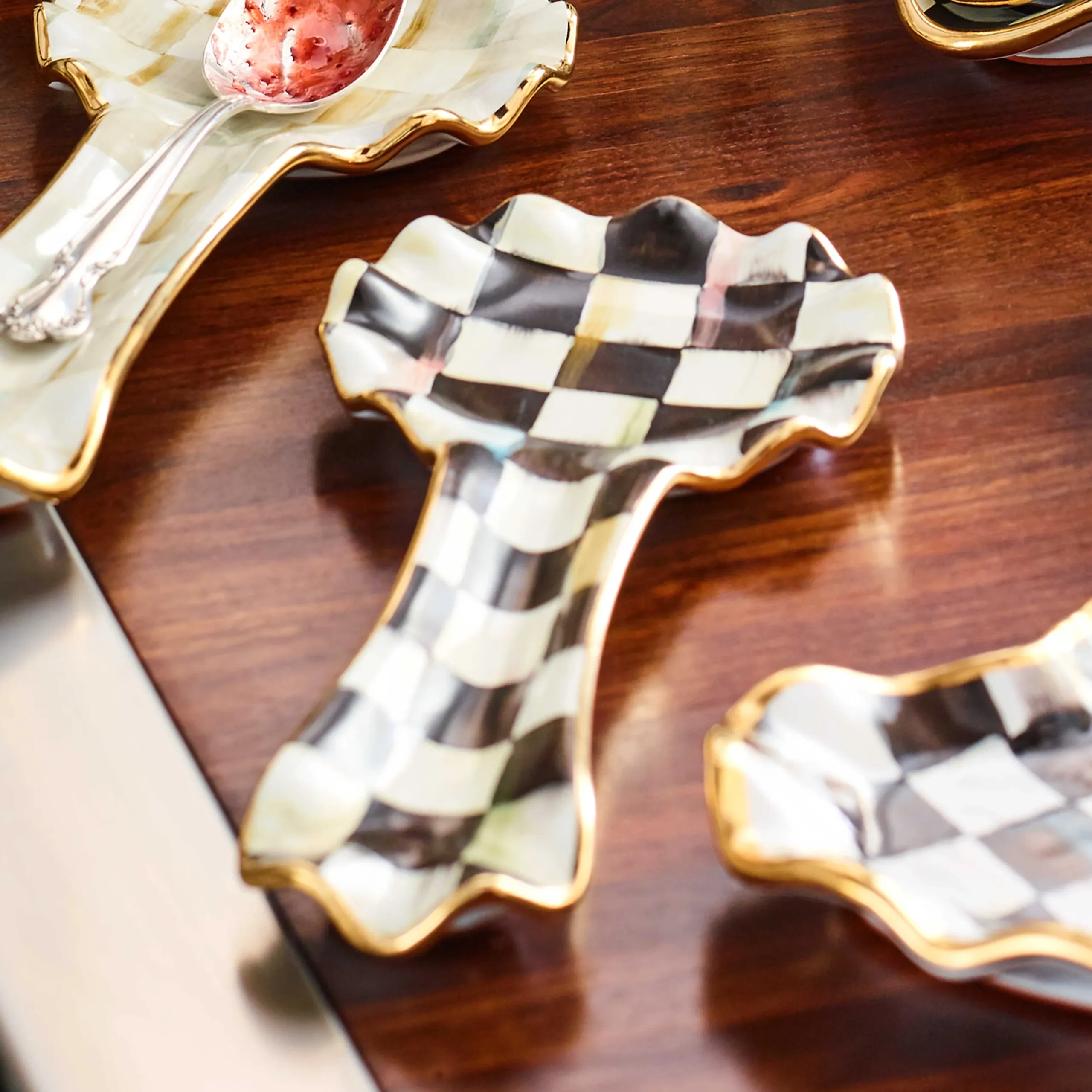 Courtly Check Spoon Rest|MacKenzie-Childs Online