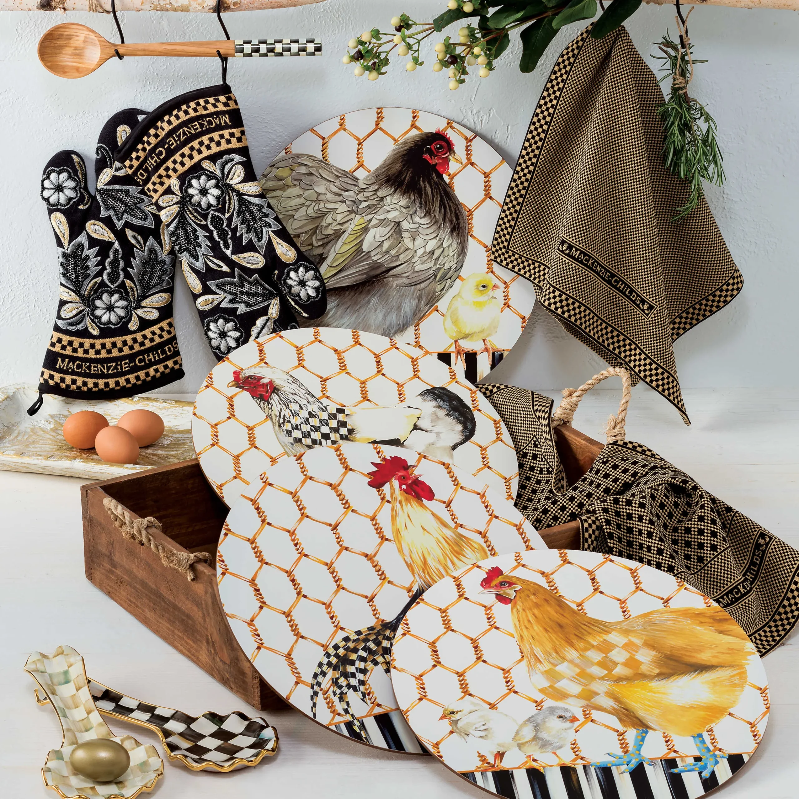Courtly Check Spoon Rest|MacKenzie-Childs Online