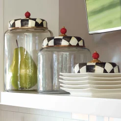 Courtly Check Storage Canister - Big|MacKenzie-Childs