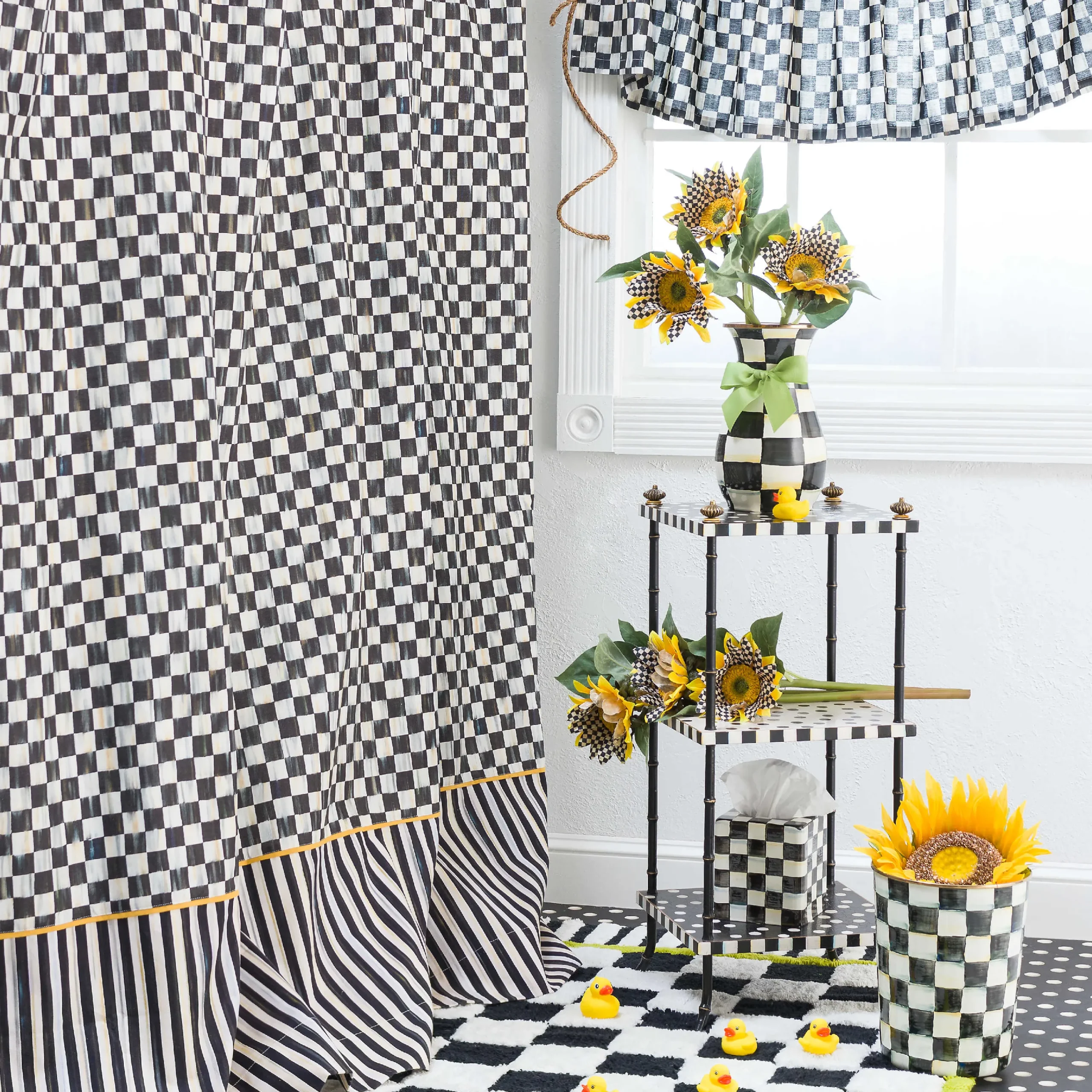 Courtly Check Sunflower - Yellow|MacKenzie-Childs Best