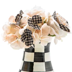 Courtly Check Tall Vase & Bouquet Set|MacKenzie-Childs New