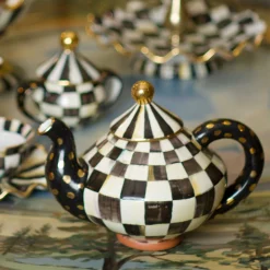 Courtly Check Teapot|MacKenzie-Childs Clearance