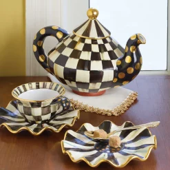 Courtly Check Teapot|MacKenzie-Childs Clearance