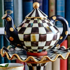 Courtly Check Teapot|MacKenzie-Childs Clearance