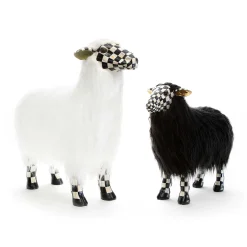 Courtly Check White Sheep - Large|MacKenzie-Childs