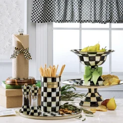 Courtly Check Wood Paper Towel Holder|MacKenzie-Childs Hot
