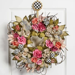 Courtly Check Wreath Hanger|MacKenzie-Childs Discount