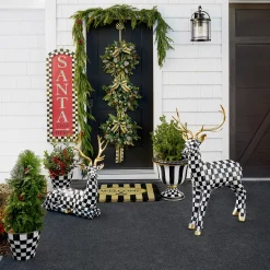 Courtly Check Wreath Hanger|MacKenzie-Childs Discount