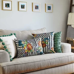 Courtly Flower Market Lumbar Pillow|MacKenzie-Childs