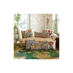 Courtly Flower Market Pillow|MacKenzie-Childs