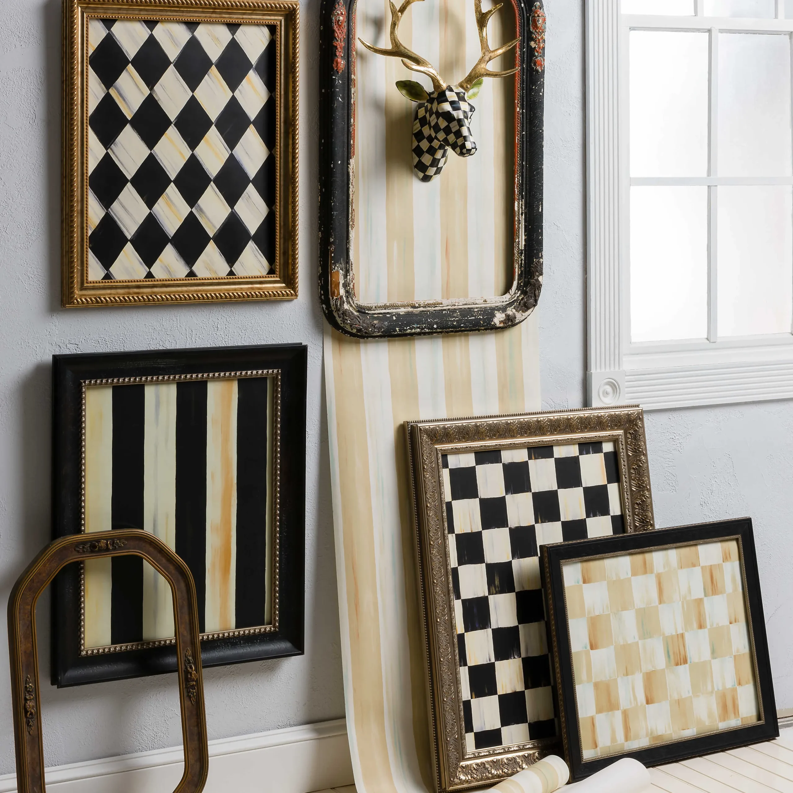 Courtly Harlequin Wallpaper|MacKenzie-Childs Best