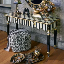 Courtly Stripe Console Table|MacKenzie-Childs Online