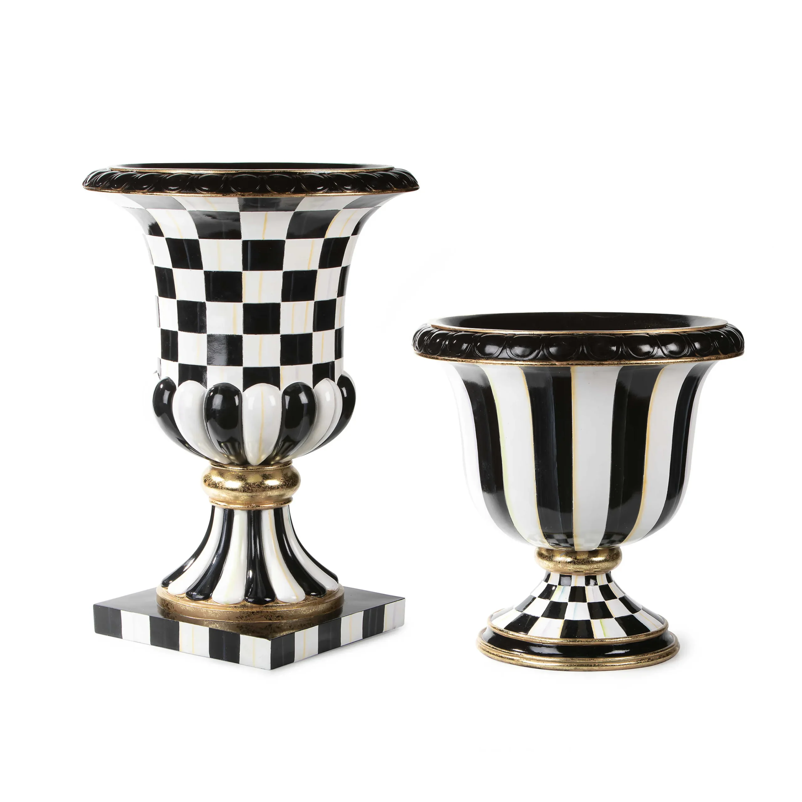 Courtly Stripe Urn|MacKenzie-Childs