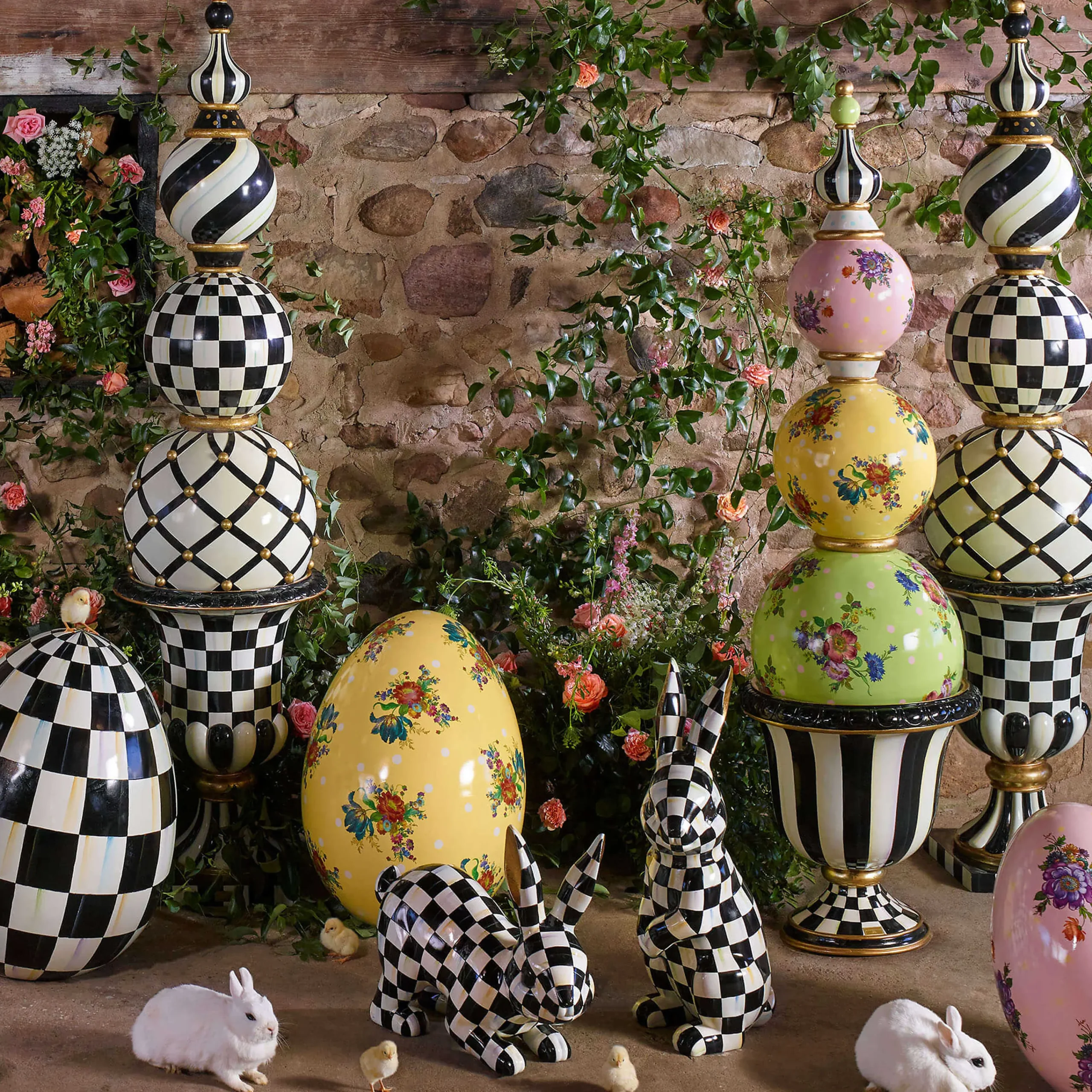 Courtly Stripe Urn|MacKenzie-Childs