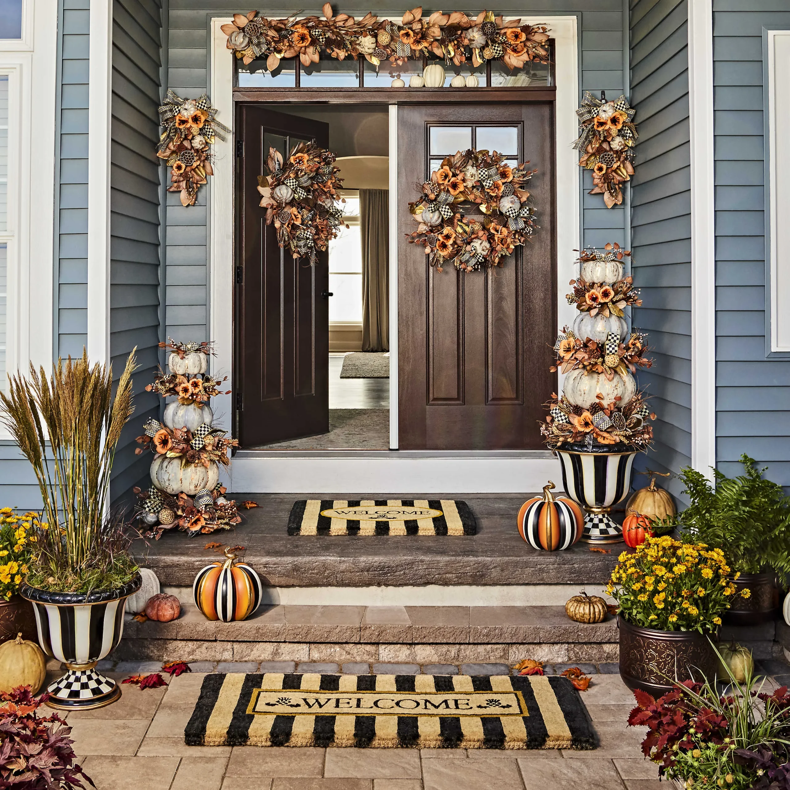 Courtly Stripe Urn|MacKenzie-Childs