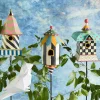 Courtly Swirl Birdhouse Stake|MacKenzie-Childs Sale