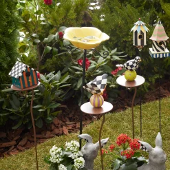 Courtly Swirl Birdhouse Stake|MacKenzie-Childs Sale