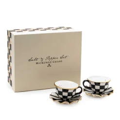 Courtly Teacup Salt & Pepper Set|MacKenzie-Childs