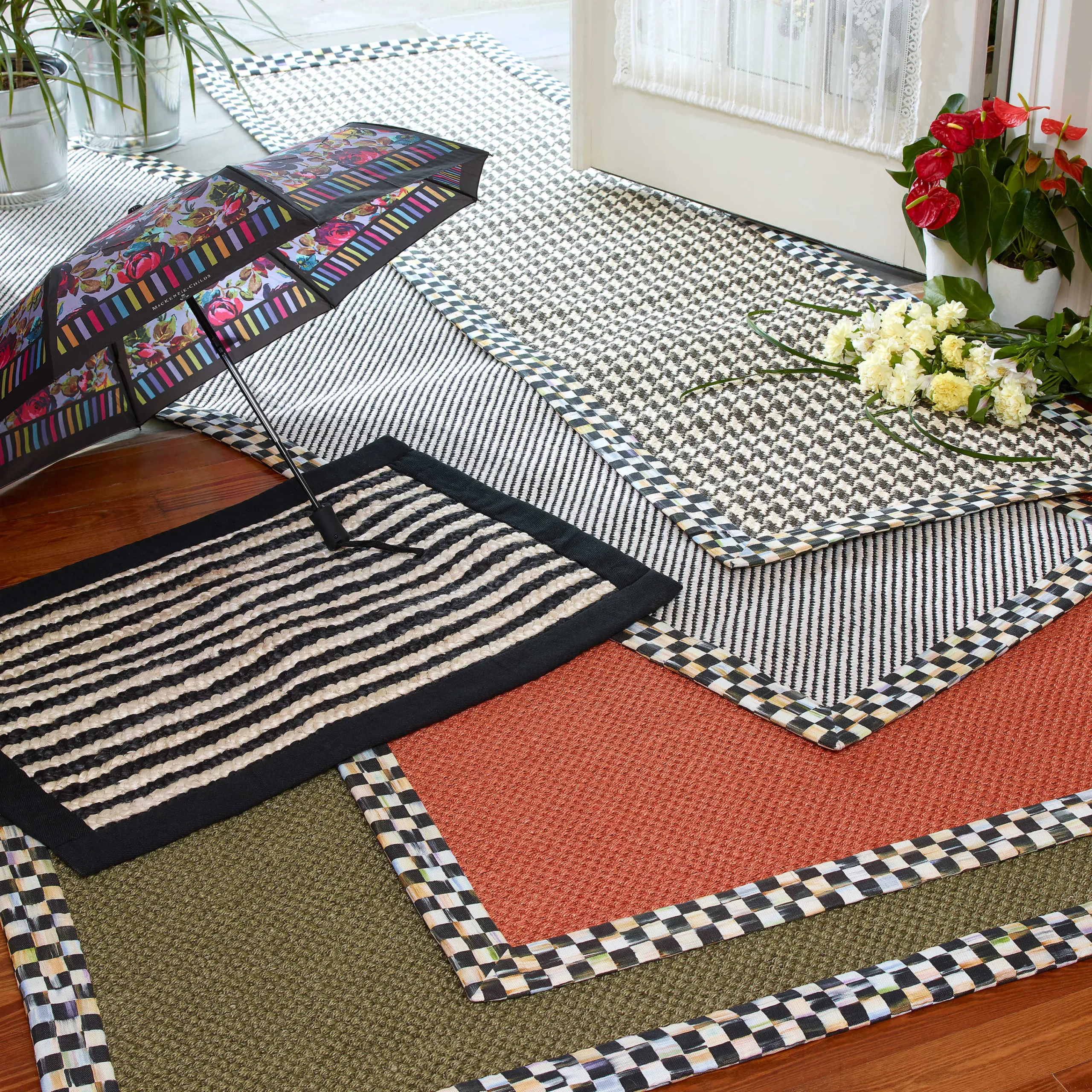 Courtly Twill Rug - 2'6" X 9' Runner|MacKenzie-Childs Hot