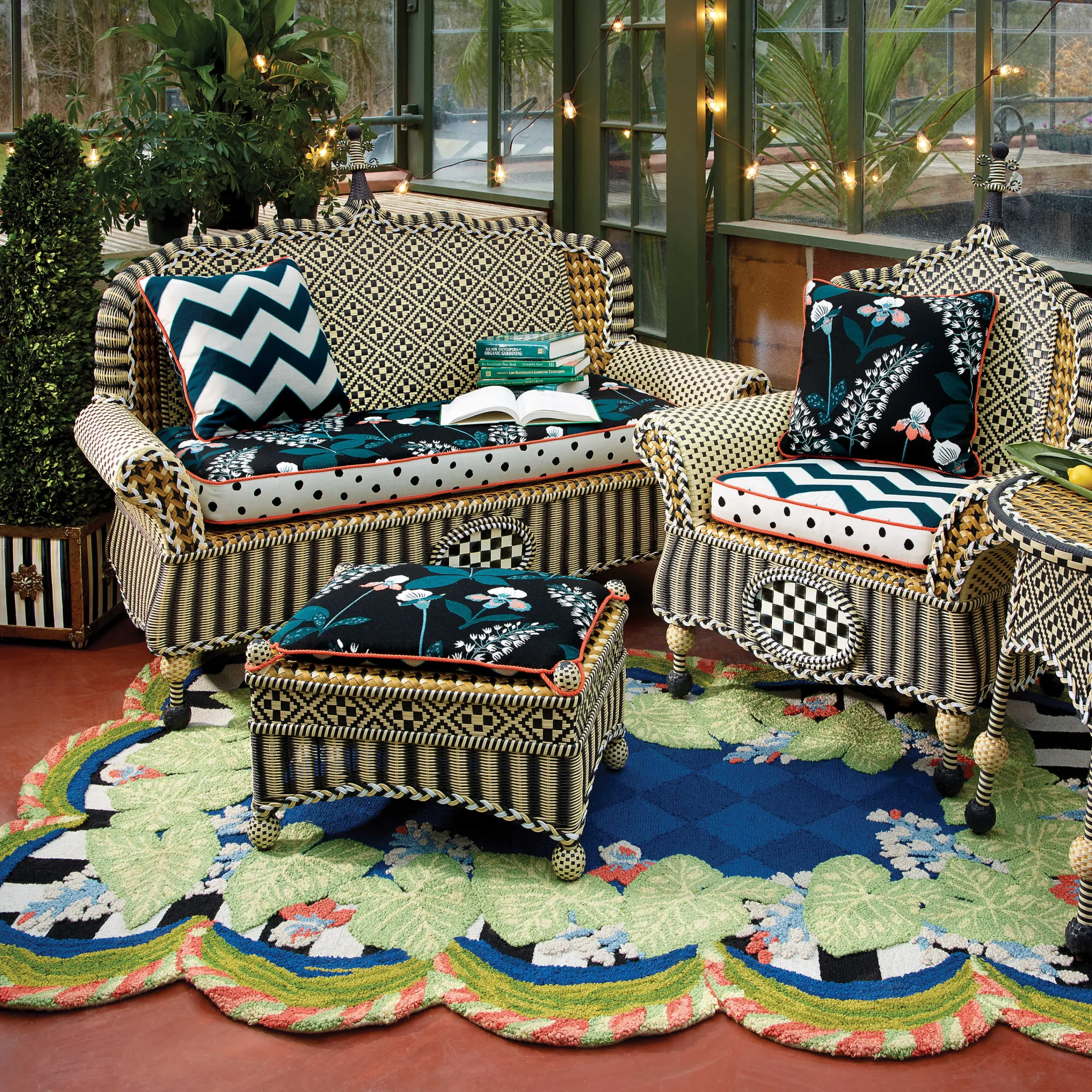 Courtyard Outdoor End Table|MacKenzie-Childs Hot