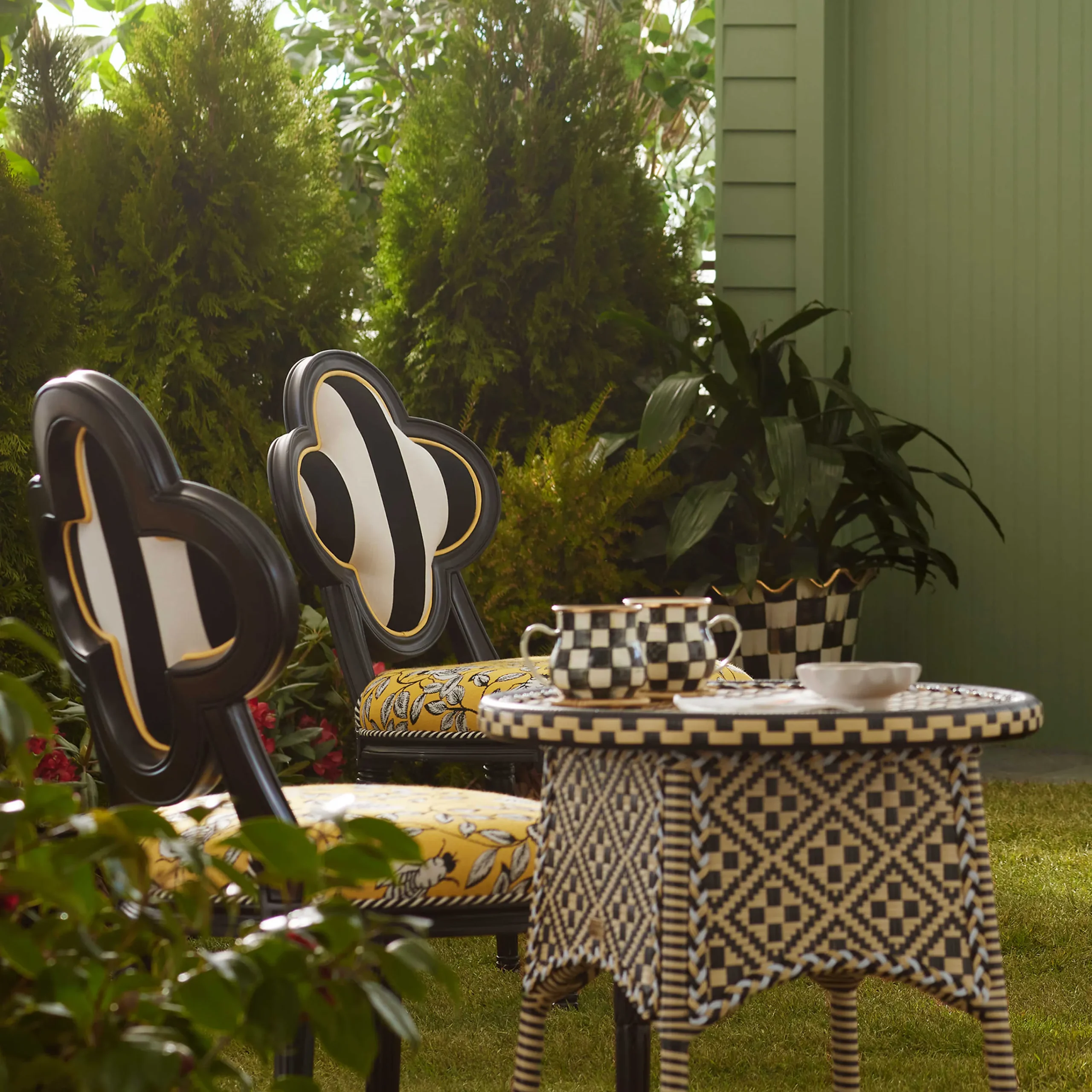 Courtyard Outdoor End Table|MacKenzie-Childs Hot