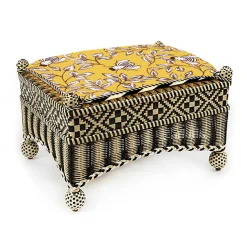 Courtyard Outdoor Ottoman - Queen Bee|MacKenzie-Childs Clearance