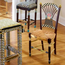 Dark Flower Basket Side Chair|MacKenzie-Childs New